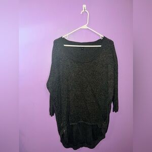 Oversized High Low Olive/Sage Green Sweater